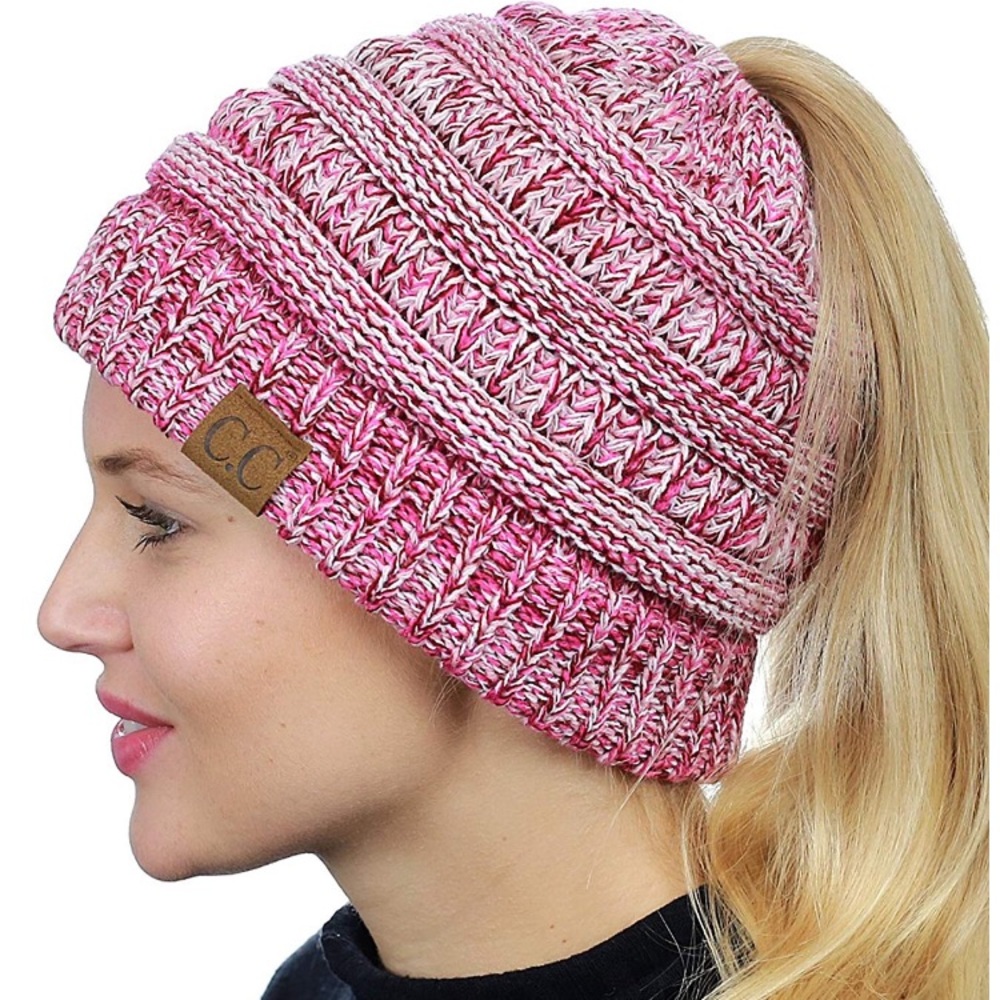 Ponytail beanie hat